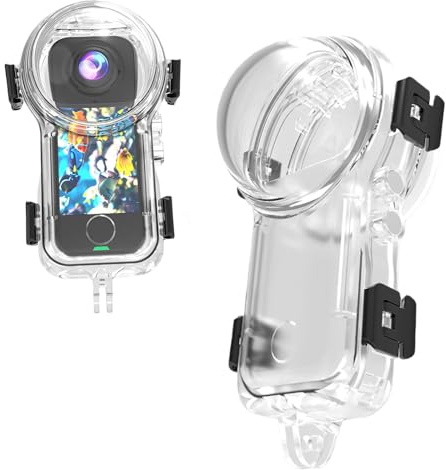 Custodia subacquea Insta 360 X4 Air invisibile, custodia protettiva impermeabile fino a 50 m (164 piedi) con prevenzione degli schizzi, guscio protettivo subacqueo per Insta360 X4 Air con staffa e