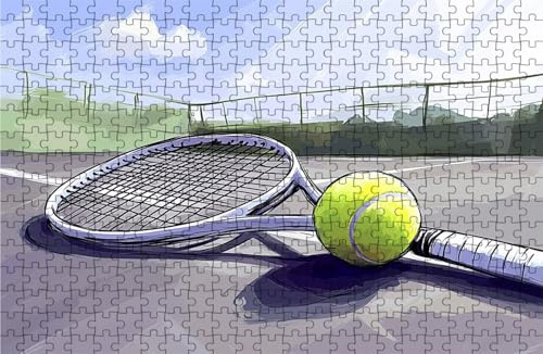Puzzle 6000 Teile, Jigsaw Puzzle 6000 teile Erwachsene Tennis Holzpuzzle Erwachsene Tennisplatz, Klassische Puzzles Geschicklichkeitsspiel als Geschenke für Frauen Deko Wohnzimmer 180x105 cm RXPT-3629