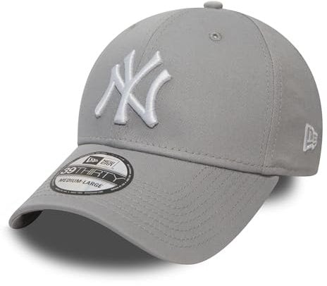 New Era 39Thirty League Cap - NY Yankees - Grey-White, Size:S/M