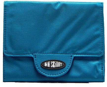 Big Skinny Trixie Tri-Fold Wallet Accessoire de Voyage-Portefeuille à Trois Volets Femme, Bleu océan