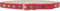 Playshoes Unisex Pu Gürtel mit Bunten Nieten, rot, 75cm