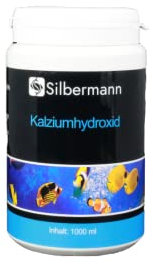 Silbermann Kalziumhydroxid (Kalziumhydroxyd) für Meerwasseraquarien zum Herstellen von Kalkwasser, in verschiedenen Größen (1000 ml)