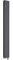 Milano Aruba 1000W Anthracite Vertical Double Oval Panel Electric Radiator - 1780mm x 236mm