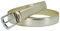 YEHMAN Klassischer 3 cm breiter Gürtel aus Rindspaltleder, verstellbar, silberfarbene Dornschließe 120 cm, gold, 120 cm