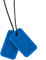 Chewigem Super Soft Dog Tag Pendant - Blue | Discreet, Chewable Necklace & Sensory Chew for Anxiety Reduction & Improved Focus | Mild Mod Chewers | Calming Aid for Autism, ADHD, SPD & Oral Motor Needs