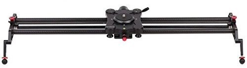 GOWE 80cm Carbon Fiber Motorized Camera Track Slider Dolly Video Stabilizer with Follow Focus Pan for DSLR Camera