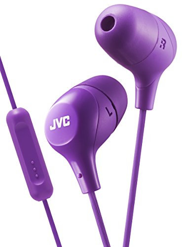 JVC In-Ear Headphones with 1-Button Remote Control and Microphone