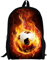 HUGSIDEA Kinderrucksack, Football 7 (Schwarz) - Y-H271C