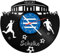 GRAVURZEILE Schallplattenuhr Schalke - 100% Vereinsliebe - Upcycling Design Wanduhr aus Vinyl Made in Germany