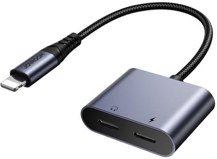 Joyroom SY-L02 Audio-Transfer-Serie 2-in-1-Audio-Adapter, Schwarz