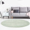 Teppich Einfarbig Grün - 120 cm Rund - Moderne Flachflor Teppiche Wohnzimmer Jugendzimmer Kinderzimmer