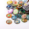 Perlin - 20Stk Glas Cabochon Mosaik Mix Set 25mm Halb Rund für Anhänger Fassung Bunte Gemischte Muster Glaskuppel Kuppel Fliesen für Schmuck Halsketten R342 x2