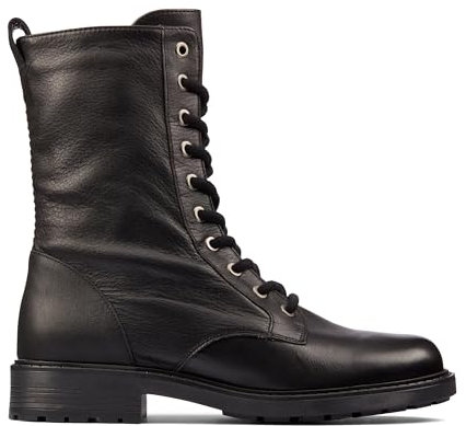 Clarks Orinoco2 Style Damen Militärstiefel, Schwarz, 40 EU