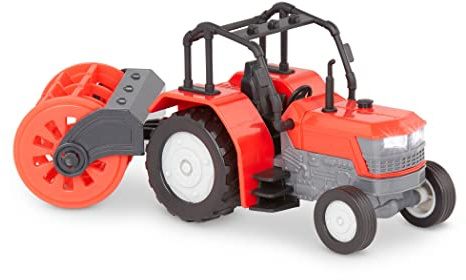 Driven by Battat - Tractor Micro con azada rotativa, Luces y Sonido | Tractor de granja con azada rotativa desmontable; incluye 1 tractor y 1 accesorio con luces y sonido realistas; 3 años y +