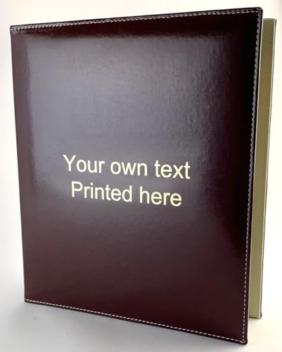 Oversize A4 Leather Ring Binder - Customised