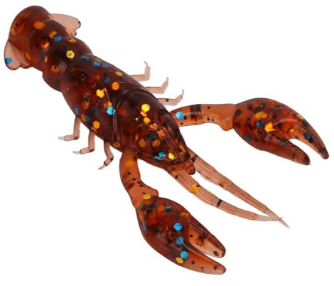 Agatige Señuelo de Pesca Suave, 10 Uds Cebo de Cangrejo Camarón Langosta Garra Señuelo Artificial Pinza de Craw Chunk Bait para Carpa Bass Fishing Agua Dulce de Agua Salada