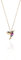 Einzelstück® Halskette mit Vogel Anhänger 925 Sterling Silber 14K vergoldet (Kolibri Halskette Rosegold)