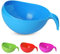 KSJONE Heavy Duty Rice Washer Strainer Colander Washing Bowl with Handle Vegetable/Rice Washer Strainer for Cleaning Fruits, Vegetables, and Beans 2.1 Qt (2L) (Blue)