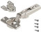 Blum 95° Clip Top Hinge & 0mm Off-Center Plate Set for Thick Doors, Full Overlay, Self-Close,3D Adjustment, for Framed cabinets/Faceframe, Easy Installation (2-Hinges, 2-0mm Plates & Screws Included)