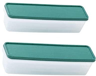 2 Piezas Contenedores De Pasta Rectangulares, Recipientes Para Alimentos Plastico, Recipientes Para Alimentos, Espaguetis Envases De Fideos Con Tapas Para Almacenar Pasta, Cereales y Alimentos Secos