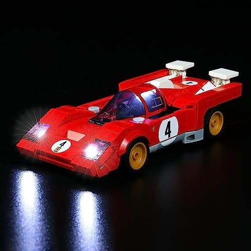 Led Licht Set kompatibel mit Lego 76906 Speed Champions 1970 Ferrari 512 M Bausatz für Modellauto (Kein Modell), Dekorationsbeleuchtungsset für Ferrari 512 M Kreatives Geschenk