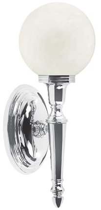 Elstead Dryden - 1 Licht Badezimmer Wandleuchte Chrom poliert IP44, G9