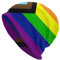 hansgo LGBT Pride Regenbogen-Flagge, lockere Beanie-Mütze, warme Totenkopfmütze, Erwachsene, Strickmütze, Chemo-Mütze, LGBT Pride Regenbogen-Flagge, 6 5/8 / 7 3/8
