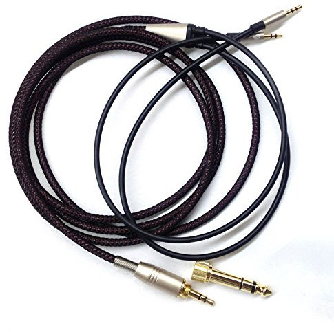 ABLET Replacement audio Cable Compatible with Hifiman HE400S, HE-400i(2.5mm Plug Version), HE560, HE-350, HE1000 Headphone 3.5mm and 6.35mm to Dual 2.5mm Jack Male Cord 2m/6.6ft