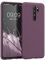 kwmobile Funda para Xiaomi Redmi Note 8 Pro Carcasa - Ultrafina de TPU y Silicona con Bordes elevados anticaídas - Iris pálido