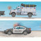 Sunnywall® Wandbordüre Bordüre Polizei Einsatzfahrzeuge Autos einzigartiges Design | Baby- Kinderzimmer Dekoration | hochwertiges Tapetenvlies | 400 x 12 cm