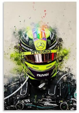 TSNKNP Lewis Hamilton Poster Dekorative Malerei Leinwand Wandkunst Wohnzimmer Poster Schlafzimmer Malerei,Wandkunst Bilddruck Moderne Familienzimmer Dekor 12x18inch(30x45cm)