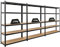 PROREGAL Mega Deal | 3X Schwerlastregal Ragnar | HxBxT 180x120x40cm | Fachlast 175kg | Schwarz | Garagenregal Kellerregal Werkstattregal Lagerregal Steckregal