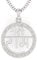 LMDPRAJAPATIS God Shree Ram Pure 925 Sterling Silver Locket For Men & Women (RAM-Arrow)