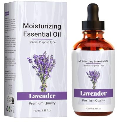 Olio di lavanda nutre cuoio capelluto e capelli e idrata la pelle – Olio per il corpo, 100 ml KhE925 (viola, 100 ml)