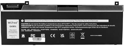WLTree 64Wh 5TF10 Batterie pour Dell Precision 7730 7740 7530 7540 P34E P34E001 P34E002 P74F P74F001 P74F002 Series 05TF10 NYFJH RY3F9 0RY3F9 7M0T6 GHXKY Battery 7.6V
