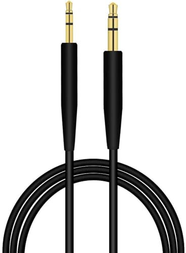 Cable auxiliar de 3,5 mm – 2,5 mm, cable de repuesto para auriculares Bose QC 35 / QC35 II / QC25 / OE2, JBL E45BT E55BT E55BT E65BTNC-1.5M/Negro