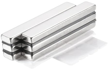 QUARKZMAN 6 Stück Magnete Stark, Magnete Extra Stark, Magneten Rechteckig für Magnettafel Büros Magnettafel Küchenschrank Handwerk(60x10x5mm)