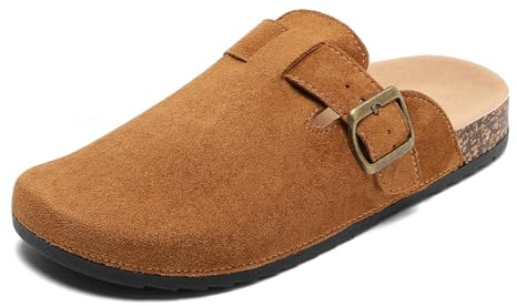 Sabot Donna e Uomo, Ciabatte Chiuse in Pelle, Comode e Traspiranti, Ideali per Casa e Giardino, Sandali Pantofola Misure 35-45