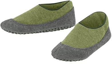 FALKE Stoppersocken Cosy Slipper K Hp Wolle rutschhemmende Noppen 1 Paar, Grün Ferngreen 7084, 29-30