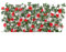 BlesConi Treillis de garde extensible avec feuilles artificielles - Brise-vue de jardin - Treillage de fleurs décoratif - Support mural pour plantes grimpantes - Pour extérieur, terrasse, balcon