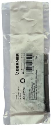 Sachet 5 Embouts Torx TX 20-70 mm - BERNER