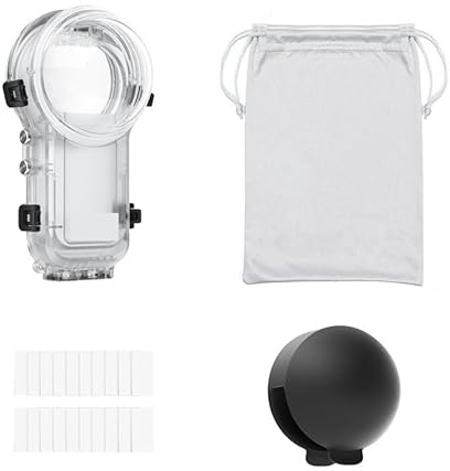 FDMOZRE Für Halterung für unsichtbares Tauchgehäuse für Insta360 X5 60M für beschlagfreie wasserdichte Gehäuseschale für Insta für 360-Kamera