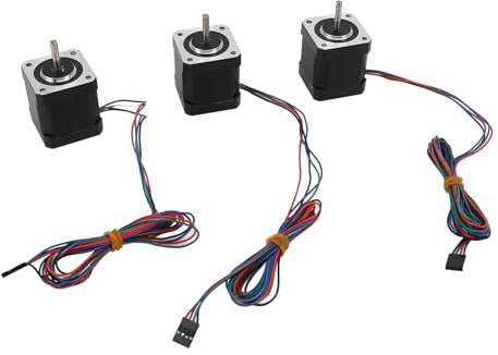 Generic Nema 17 Schrittmotoren, Verschleißfestes Set, XYZ CNC-Motor für 3D-Drucker, Legierter Stahl für Techniker, 3-teilig