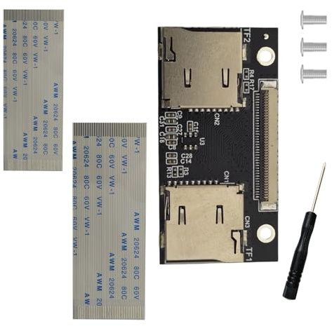 CHIZISX Adapterkarte zum Konvertieren von Karten in ZIFs SATAs Schnittstellen für POS-Geräte und Tablets zur Verbesserung der Datenmigration Doppel-SATA-Adapter