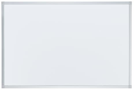 FRANKEN Whiteboard, Schreibtafel ECO, lackiert, magnetisch, beschreibbar, trocken abwischbar, mit Aluminiumrahmen, Magnettafel zur Wandbefestigung, 90 x 60 cm, SC4102