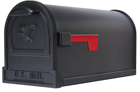 Solar Group Ar15B000 Large U.S.P.S. Approved Premium Mailbox, Black
