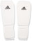 adidas Schienbeinschoner Kickboxen Shin-n-Step Pad Schienbeinschutz, Weiß, XL