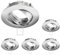 ledscom.de 5 Stück Deckeneinbaurahmen CIRC, rund, schwenkbar, aluminium matt