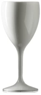 Elite Premium Polycarbonate Wine Glass White 11oz / 320ml - Reusable Plastic Wine Glasses