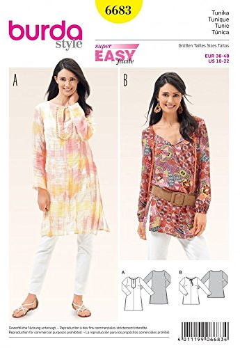 burdastyle Sewing Pattern B6683 Misses' Tunic